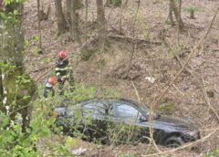 Accident în Argeș, La Cocu, Cu O Mașină Ieșită în Decor