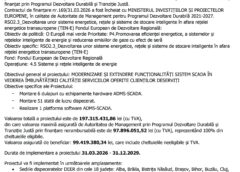 AnunȚ Demarare Proiect „modernizare Sistem Teleconducere Deer