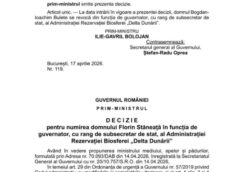 Schimbarea La Vârful Administrația Rezervației Biosferei Delta Dunării A Fost Oficializată.