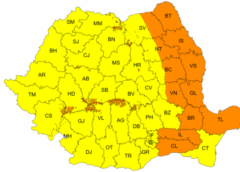 Vânt Puternic în Toată țara: Avertizări Cod Galben și Cod Portocaliu Duminică, 26 Aprilie/ Harta Meteo