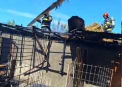 Flăcările, La Un Pas De A Produce O Tragedie în Localitatea Gorneni! O Anexă Plină Cu Furaje și Cereale A Ars Violent…