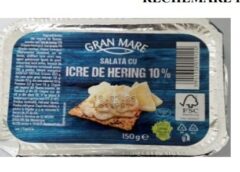 Lot De Salată De Hering, Retras Din Magazinele Penny, Ca Urmare A Detectării Prezenţei Listeria Monocytogene