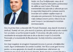 Mesajul Primarului Localității Florești Stoenești, Dumitru Constantin, Cu Ocazia Zilei ÎnvĂȚĂtorului: „educația Este Temelia Unui Viitor Mai Bun!”