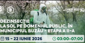 Primăria Buzău Organizează A Doua Etapă De Dezinsecție La Sol, în Perioada 15 22 Iunie 2026